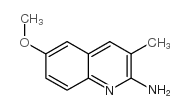 2-氨基-6-甲氧基-3-甲基喹啉结构式