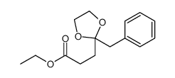 ethyl 2-benzyl-1,3-dioxolane-2-propionate Structure