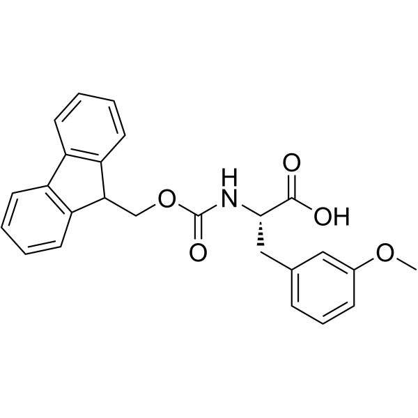Fmoc-3-甲氧基-L-苯丙氨酸结构式