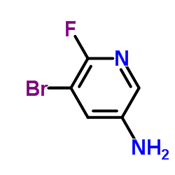 5-溴-6-氟吡啶-3-胺结构式