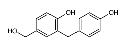 4-(hydroxymethyl)-2-[(4-hydroxyphenyl)methyl]phenol结构式