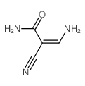 2-Propenamide,3-amino-2-cyano-结构式