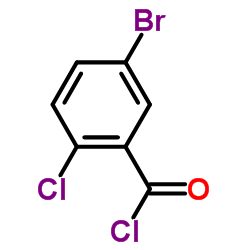 5-Bromo-2-chlorobenzoyl chloride Structure