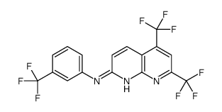 1,8-Naphthyridin-2-amine,5,7-bis(trifluoromethyl)-N-[3-(trifluoromethyl)phenyl]-(9CI)结构式