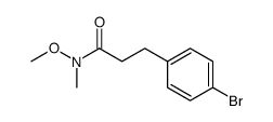3-(4-bromophenyl)-N-methoxy-N-methylpropanamide结构式