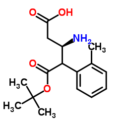 Boc-(R)-3-amino-4-(2-methylphenyl)-butyric acid structure