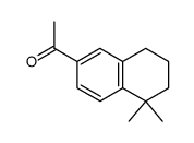 1,1-dimethyl-6-acetyl-tetralin结构式