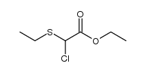 ethyl α-chloro-α-(ethylthio)acetate Structure