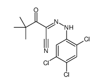 3,3-dimethyl-2-oxo-N-(2,4,5-trichloroanilino)butanimidoyl cyanide结构式