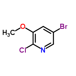 5-Bromo-2-chloro-3-methoxypyridine Structure