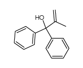 3,3-diphenyl-3-hydroxy-2-methylprop-1-ene结构式
