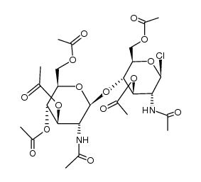 heptaacetylchitobiosyl chloride Structure