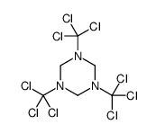 1,3,5-tris(trichloromethyl)-1,3,5-triazinane Structure