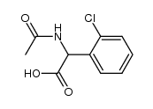 N-acetyl-α-(2-chlorophenyl)glycine Structure