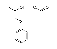 acetic acid,1-phenylsulfanylpropan-2-ol结构式