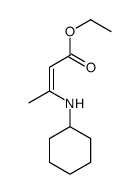 ethyl 3-(cyclohexylamino)but-2-enoate结构式