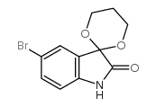 5-溴-3,3-(丙烯基氧硫代)-1,3-二氢吲哚-2-酮结构式