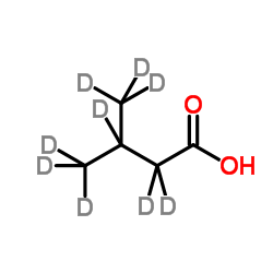 3-(2H3)Methyl(2H6)butanoic acid Structure
