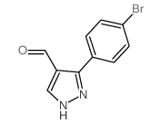 3-(4-溴苯基)-1H-吡唑-4-甲醛结构式