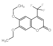 6,7-乙氧基-4-(三氟甲基)香豆素结构式