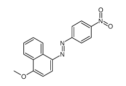 (4-methoxynaphthalen-1-yl)-(4-nitrophenyl)diazene Structure
