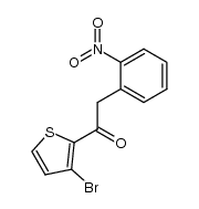 1-(3-bromothiophen-2-yl)-2-(2-nitrophenyl)ethanone结构式