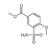 Benzoic acid, 3-(aminosulfonyl)-4-methoxy-, methyl ester Structure