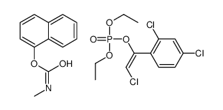 [(E)-2-chloro-1-(2,4-dichlorophenyl)ethenyl] diethyl phosphate,naphthalen-1-yl N-methylcarbamate Structure