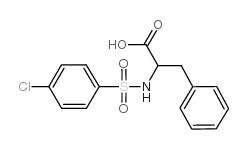 2-{[((4-氯苯基)磺酰基]氨基}-3-苯基丙酸结构式