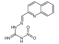 Guanidine, 1-nitro-3-[(2-quinolylmethylene)amino]- Structure