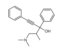 5-(dimethylamino)-4-methyl-1,3-diphenylpent-1-yn-3-ol Structure
