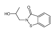 2-(2-hydroxypropyl)-1,2-benzothiazol-3-one结构式