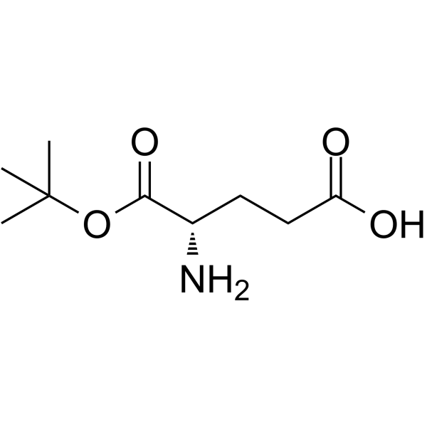 l-谷氨酸1-叔丁酯结构式