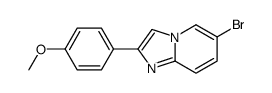 6-Bromo-2-(4-methoxyphenyl)imidazo[1,2-a]pyridine Structure