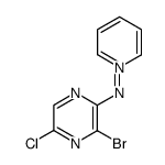pyridinium N-(3'-bromo-5'-chloropyrazin-2'-yl)aminide结构式