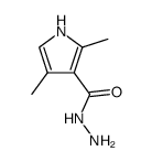 1H-Pyrrole-3-carboxylicacid,2,4-dimethyl-,hydrazide(9CI) structure