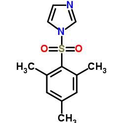1-(2-均三甲苯磺酰基)咪唑结构式