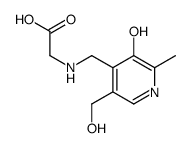 2-[[3-hydroxy-5-(hydroxymethyl)-2-methylpyridin-4-yl]methylamino]acetic acid结构式