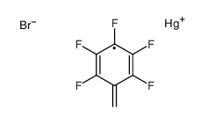 bromo-[(2,3,4,5,6-pentafluorophenyl)methyl]mercury Structure
