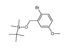 ((2-bromo-5-methoxybenzyl)oxy)(tert-butyl)dimethylsilane Structure