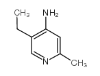 5-乙基-2-甲基-4-氨基吡啶结构式