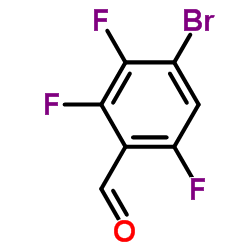 4-溴-2,3,6-三氟苯甲醛结构式