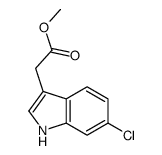 Methyl 2-(6-chloro-1H-indol-3-yl)acetate结构式