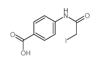 4-[(2-iodoacetyl)amino]benzoic acid Structure