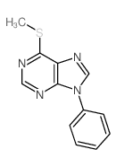 6-methylsulfanyl-9-phenyl-purine Structure