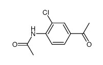 N-[2-chloro-4-acetyl-phenyl]-acetamide Structure