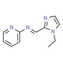 2-Pyridinamine,N-[(1-ethyl-1H-imidazol-2-yl)methylene]-,[N(E)]-(9CI) Structure