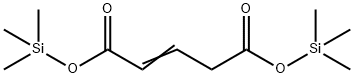 2-Pentenedioic acid bis(trimethylsilyl) ester Structure