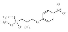 三甲氧基(3-(4-硝基苯氧基)丙基)硅烷结构式
