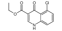 ethyl 5-chloro-4-oxo-1H-quinoline-3-carboxylate结构式